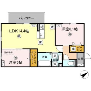 105号室.205号室.305号室(間取)